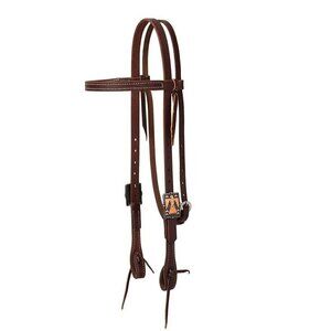 Weaver Premium Harness Leather Thunderbird Browband Headstall 3/4" 10010-00-15